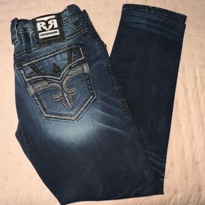ROCK REVIVALS MENS JEANS “CHAVO” Slim Straight (W)36 x (L)32